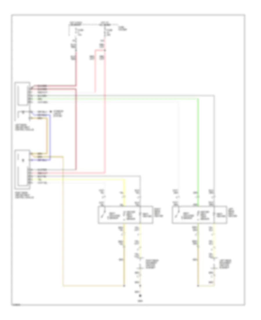 Rear Heated Seats Wiring Diagram Convertible for Audi A4 2006