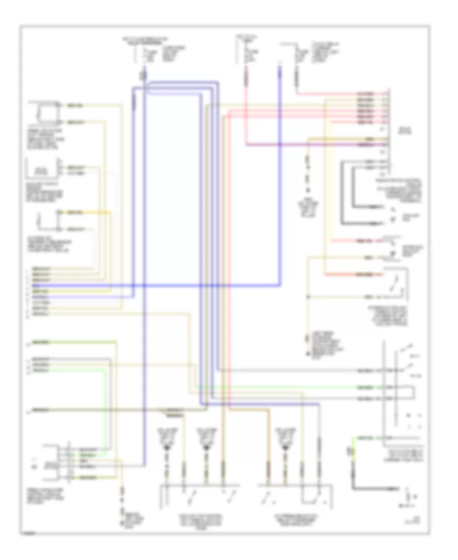 Automatic A C Wiring Diagram 2 of 2 for Audi S4 Quattro 2000