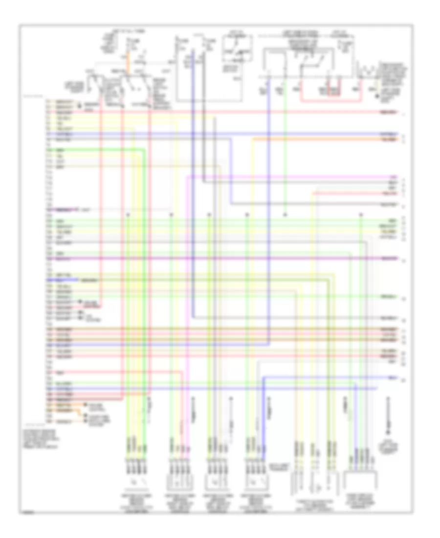 4.2L, Engine Performance Wiring Diagram (1 of 4) for Audi A6 Quattro 2001