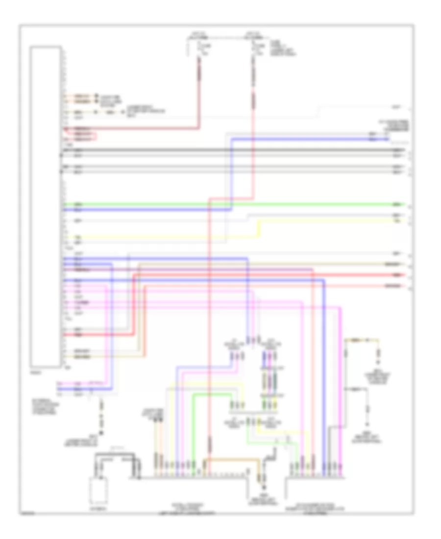 Radio Wiring Diagram, without Bose (1 of 2) for Audi A3 2.0T Quattro 2012