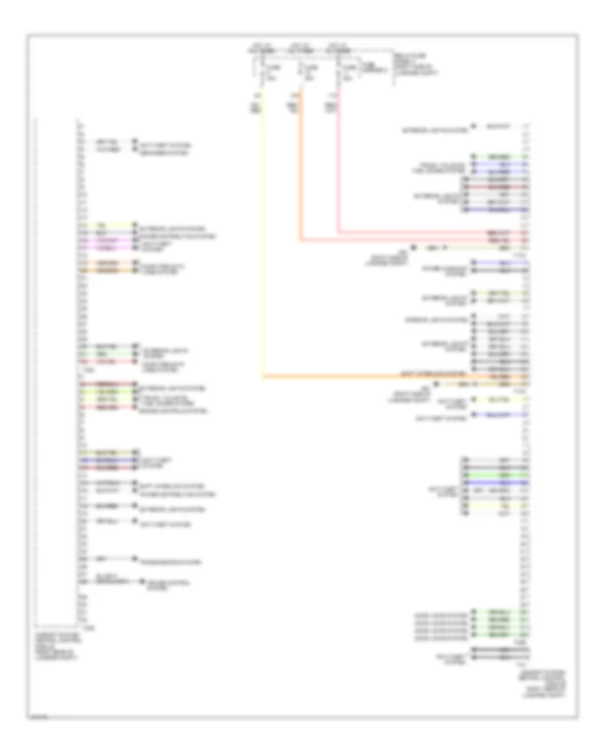 Comfort System Central Control Module Wiring Diagram for Audi S5 Premium Plus 2013