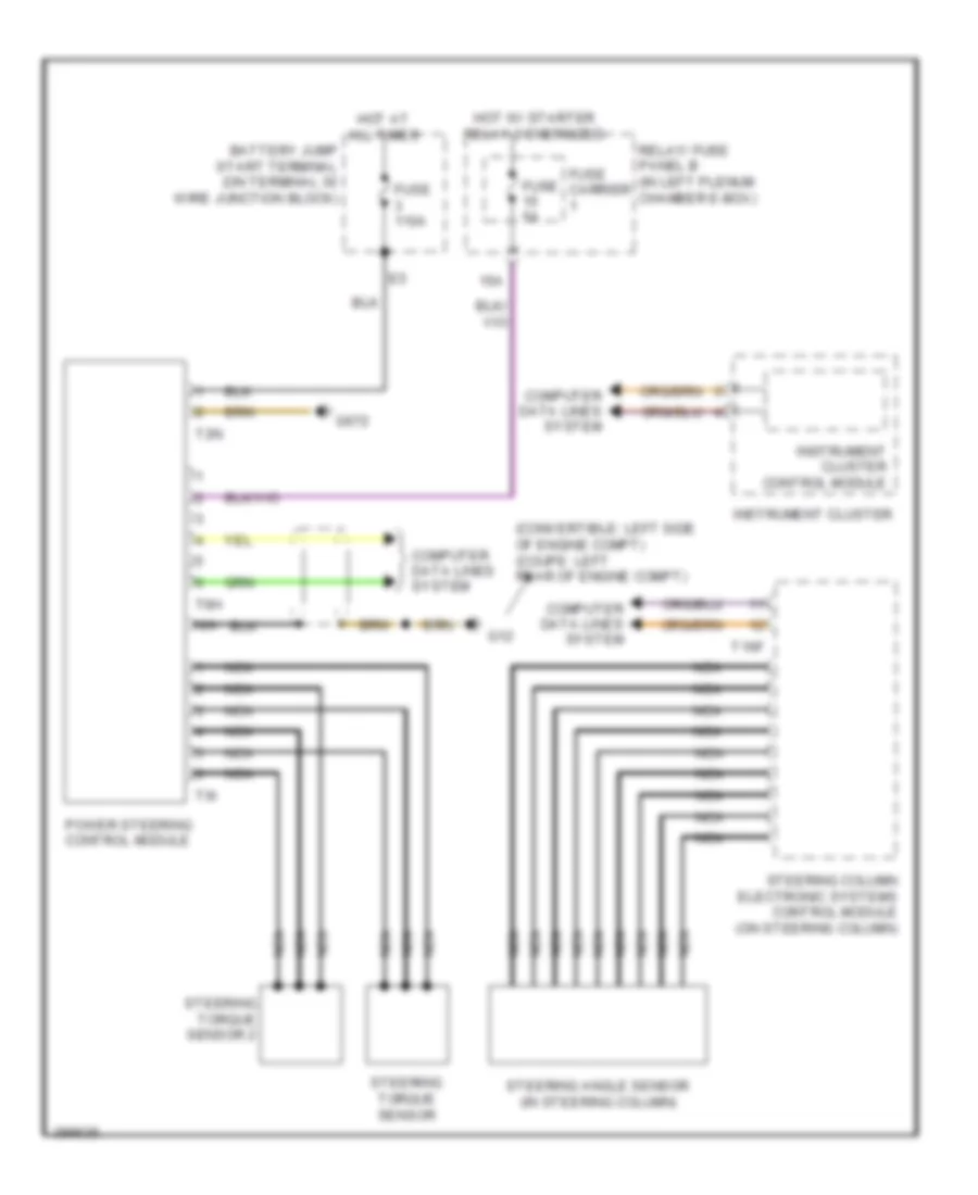 Electromechanical Power Steering Wiring Diagram for Audi S5 Premium Plus 2013