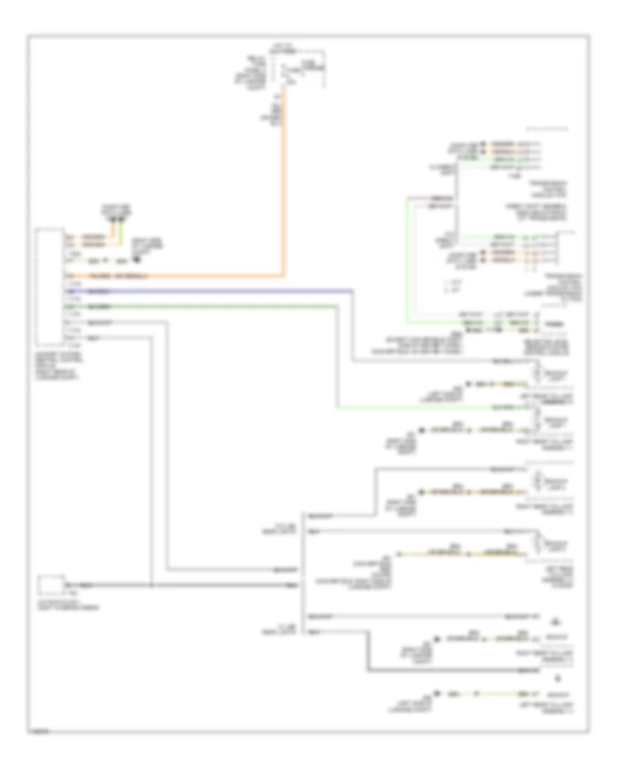 Backup Lamps Wiring Diagram for Audi S5 Premium Plus 2013