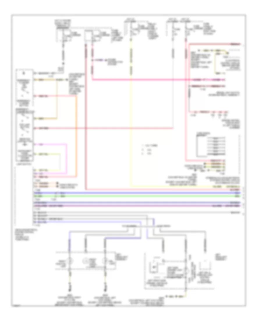 Exterior Lamps Wiring Diagram 1 of 3 for Audi S5 Premium Plus 2013