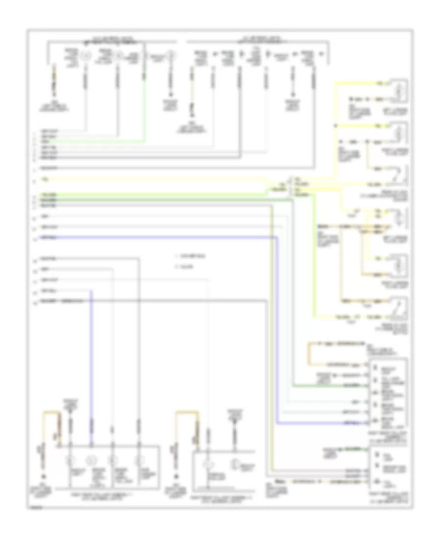 Exterior Lamps Wiring Diagram 3 of 3 for Audi S5 Premium Plus 2013