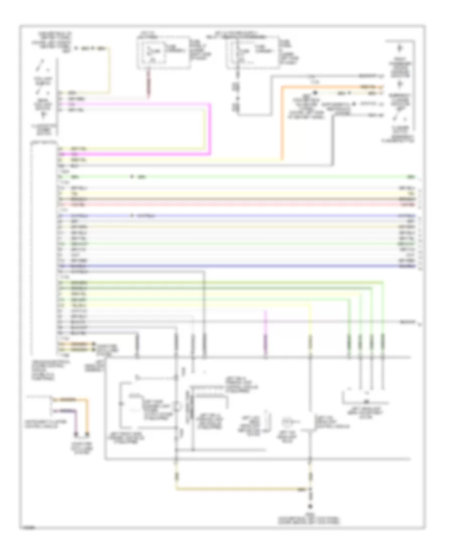 Headlights Wiring Diagram with Bi Xenon without Cornering Headlights 1 of 2 for Audi S5 Premium Plus 2013