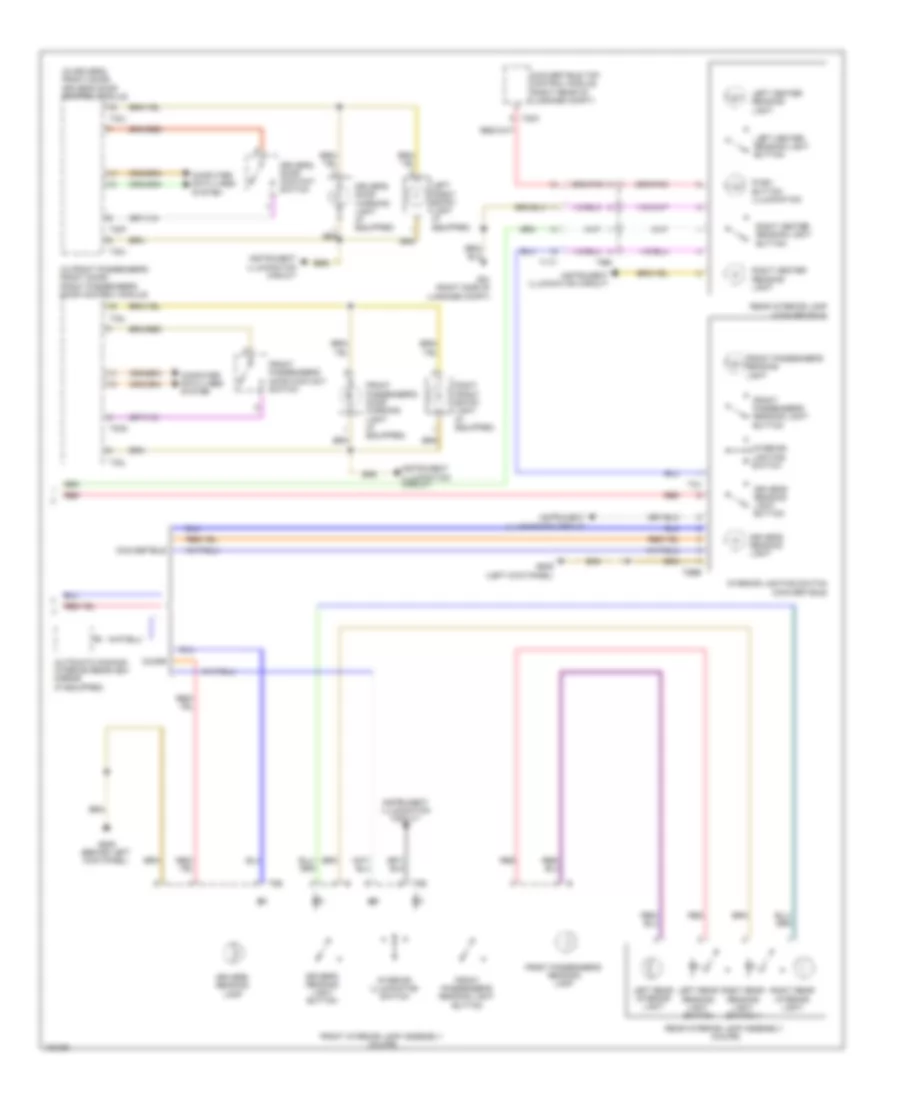 Courtesy Lamps Wiring Diagram 2 of 2 for Audi S5 Premium Plus 2013