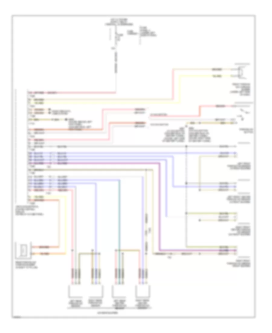 Parking Assistant Wiring Diagram for Audi S5 Premium Plus 2013