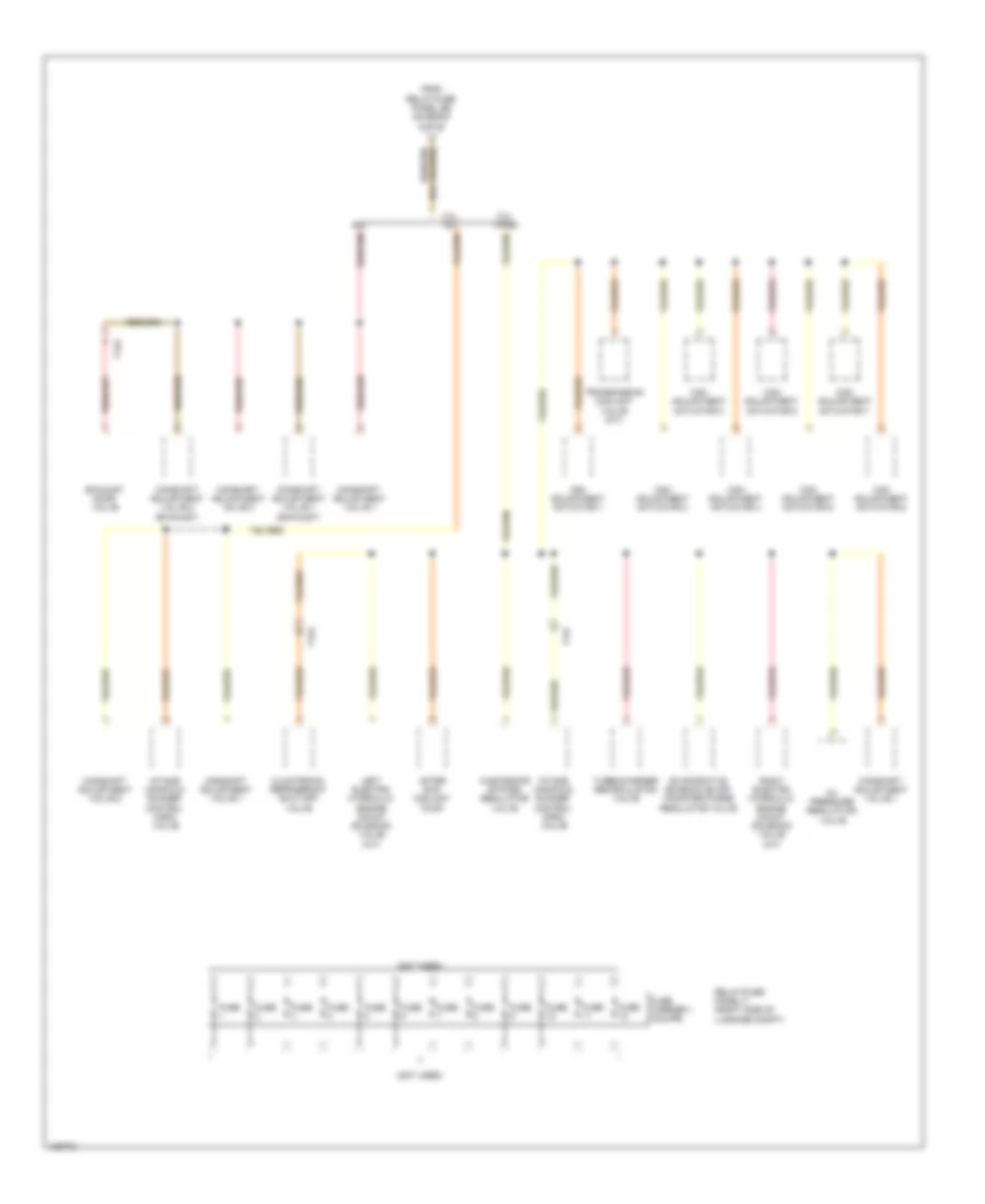 Power Distribution Wiring Diagram 6 of 9 for Audi S5 Premium Plus 2013