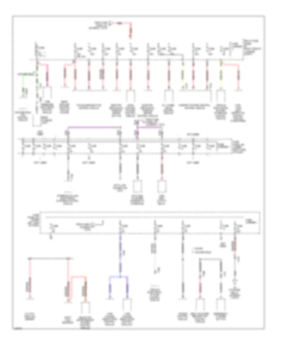 Power Distribution Wiring Diagram 9 of 9 for Audi S5 Premium Plus 2013