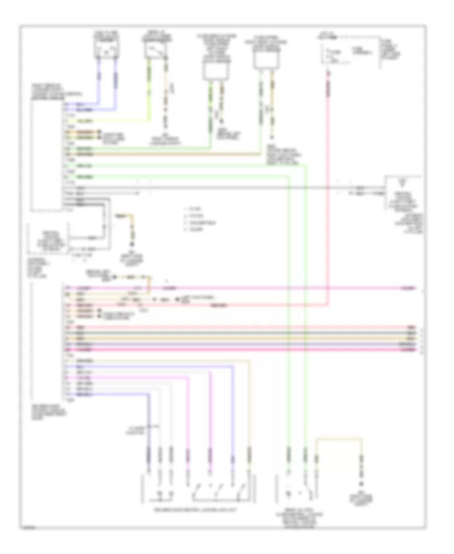 Power Door Locks Wiring Diagram 1 of 2 for Audi S5 Premium Plus 2013