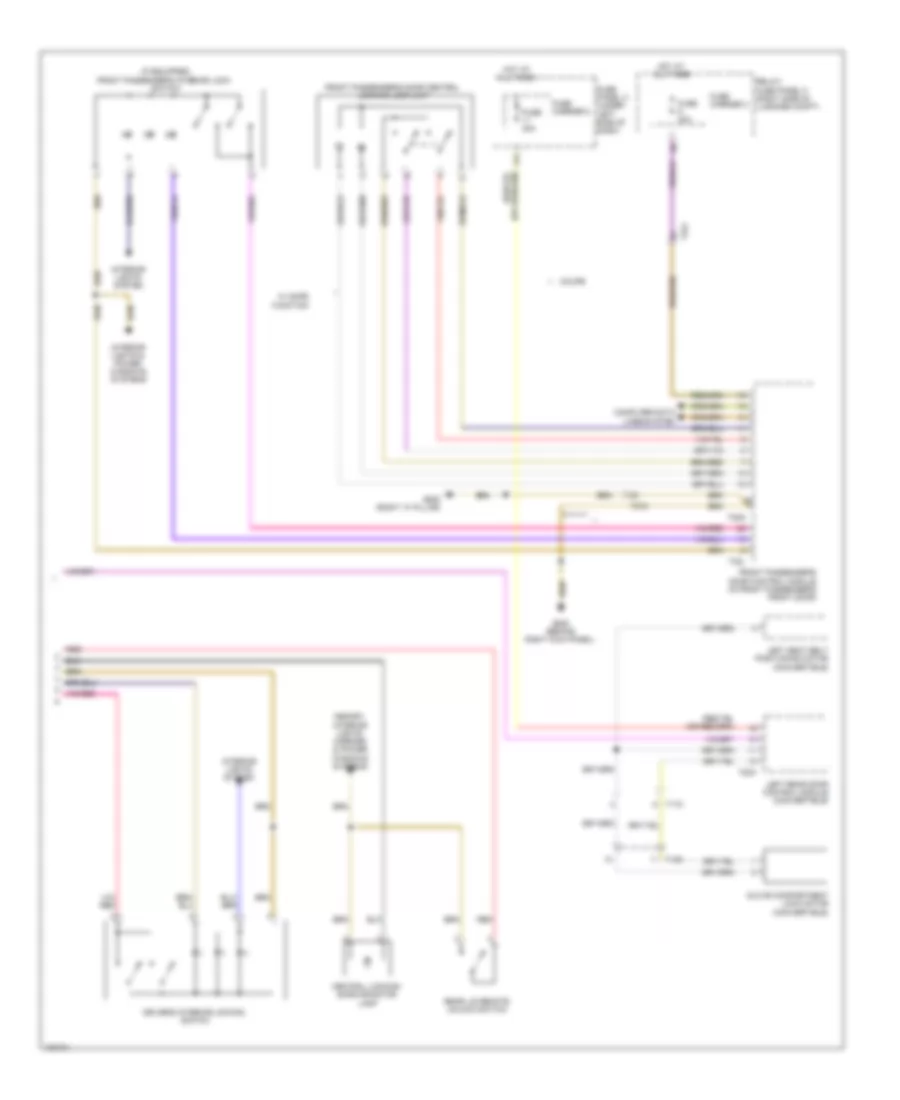 Power Door Locks Wiring Diagram 2 of 2 for Audi S5 Premium Plus 2013