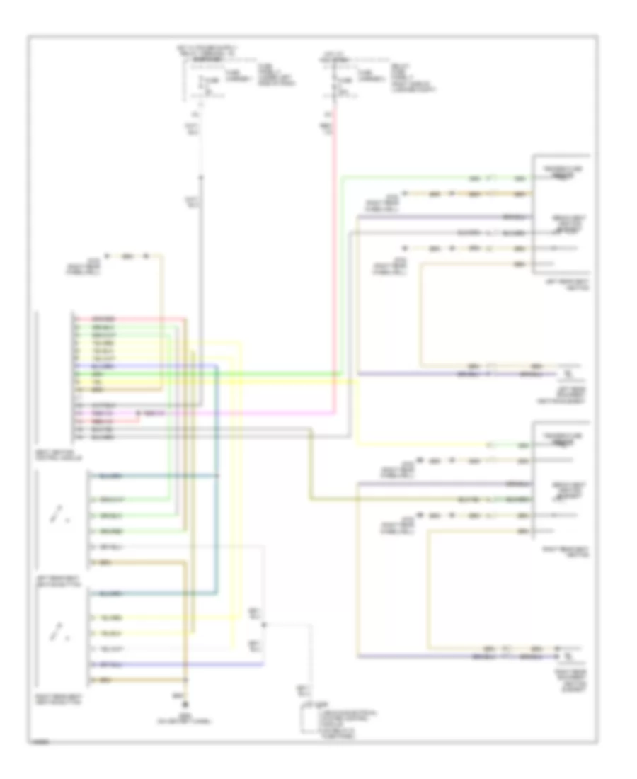 Rear Heated Seats Wiring Diagram Convertible for Audi S5 Premium Plus 2013