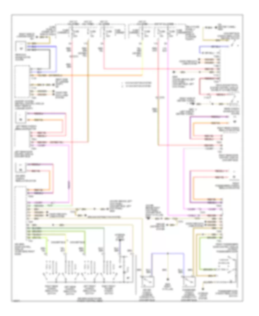 Power Windows Wiring Diagram for Audi S5 Premium Plus 2013