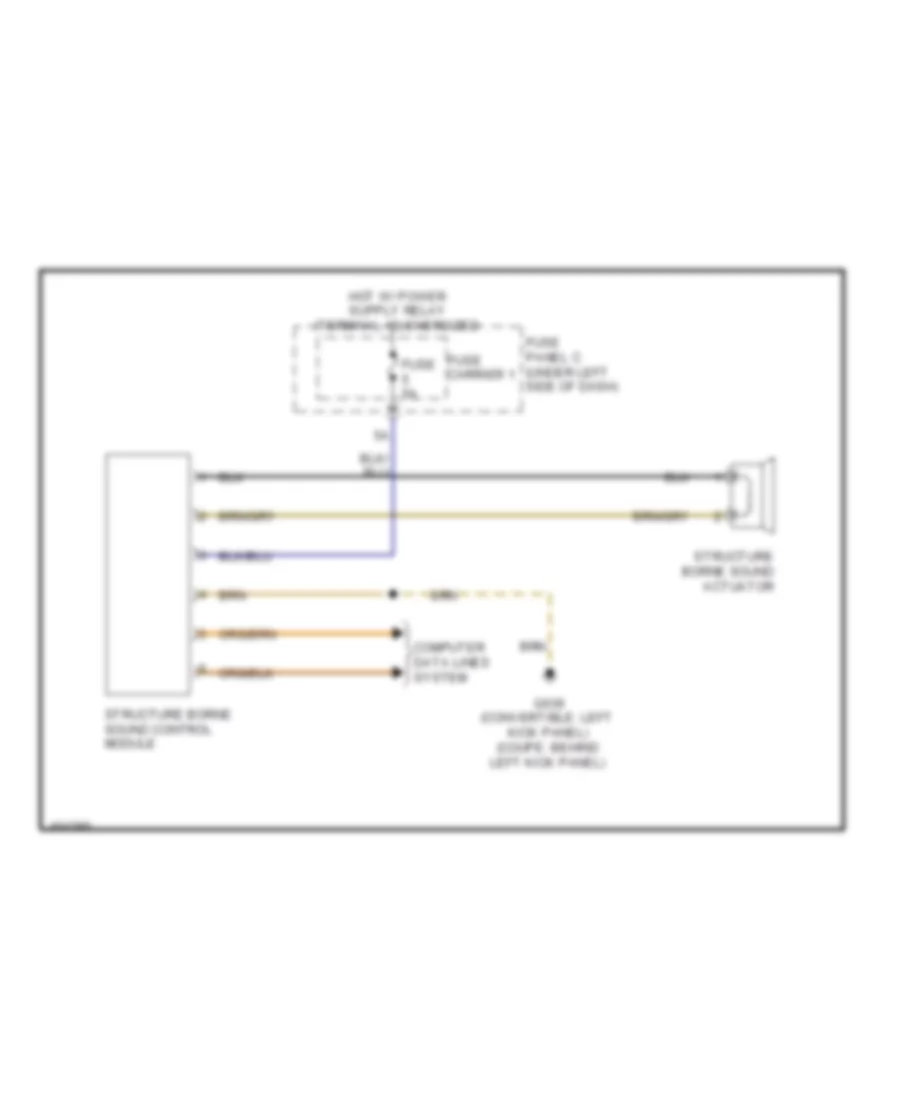 Structure Borne Sound Actuator Wiring Diagram for Audi S5 Premium Plus 2013