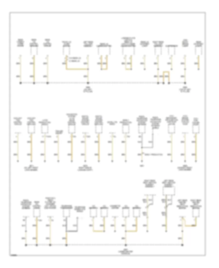 Ground Distribution Wiring Diagram 7 of 7 for Audi Q7 3 6 2009