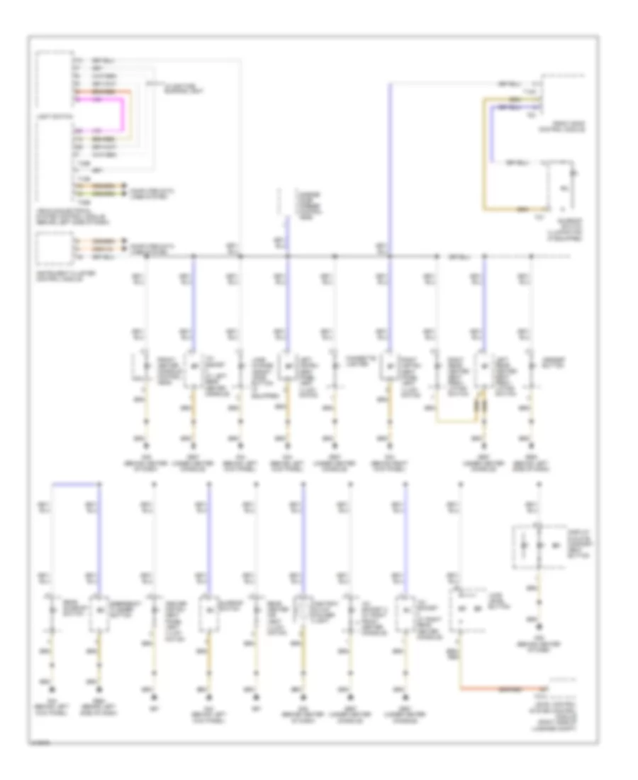 Instrument Illumination Wiring Diagram 1 of 2 for Audi Q7 3 6 2009