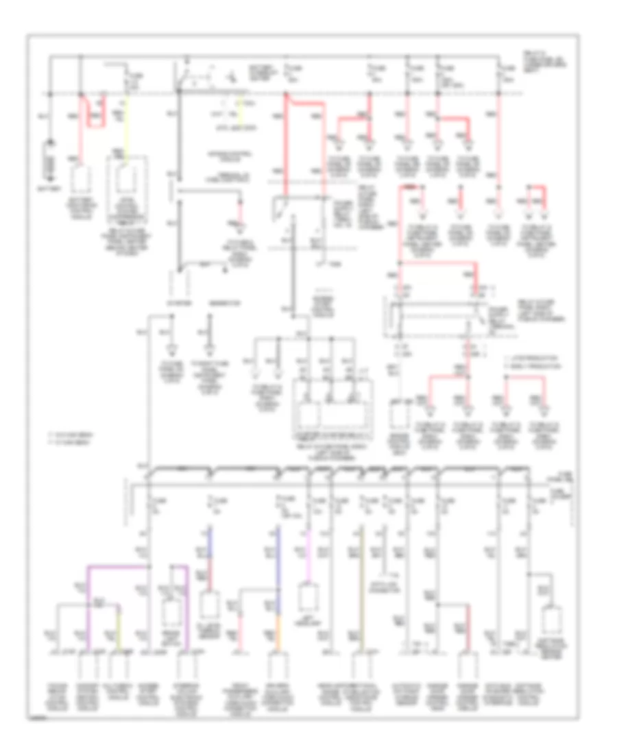 3 0L Turbo Power Distribution Wiring Diagram 1 of 6 for Audi Q7 3 6 2009