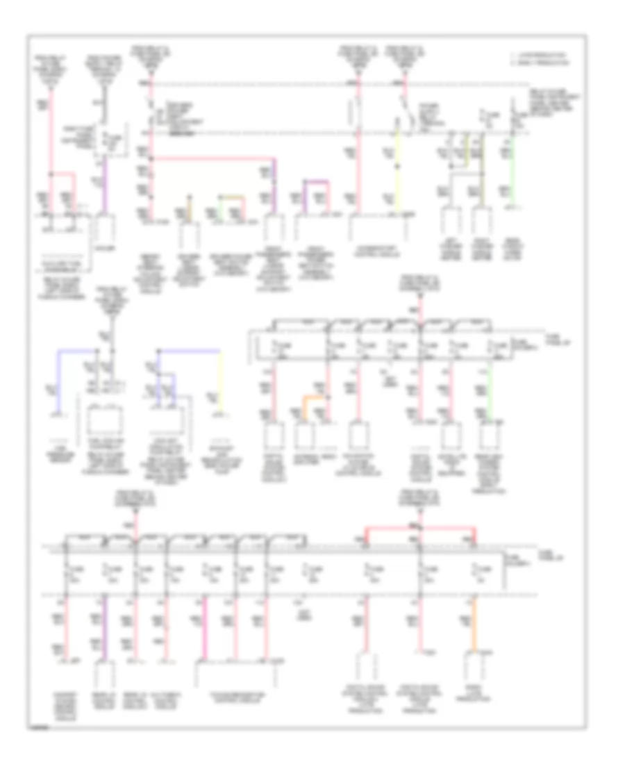 3 0L Turbo Power Distribution Wiring Diagram 6 of 6 for Audi Q7 3 6 2009