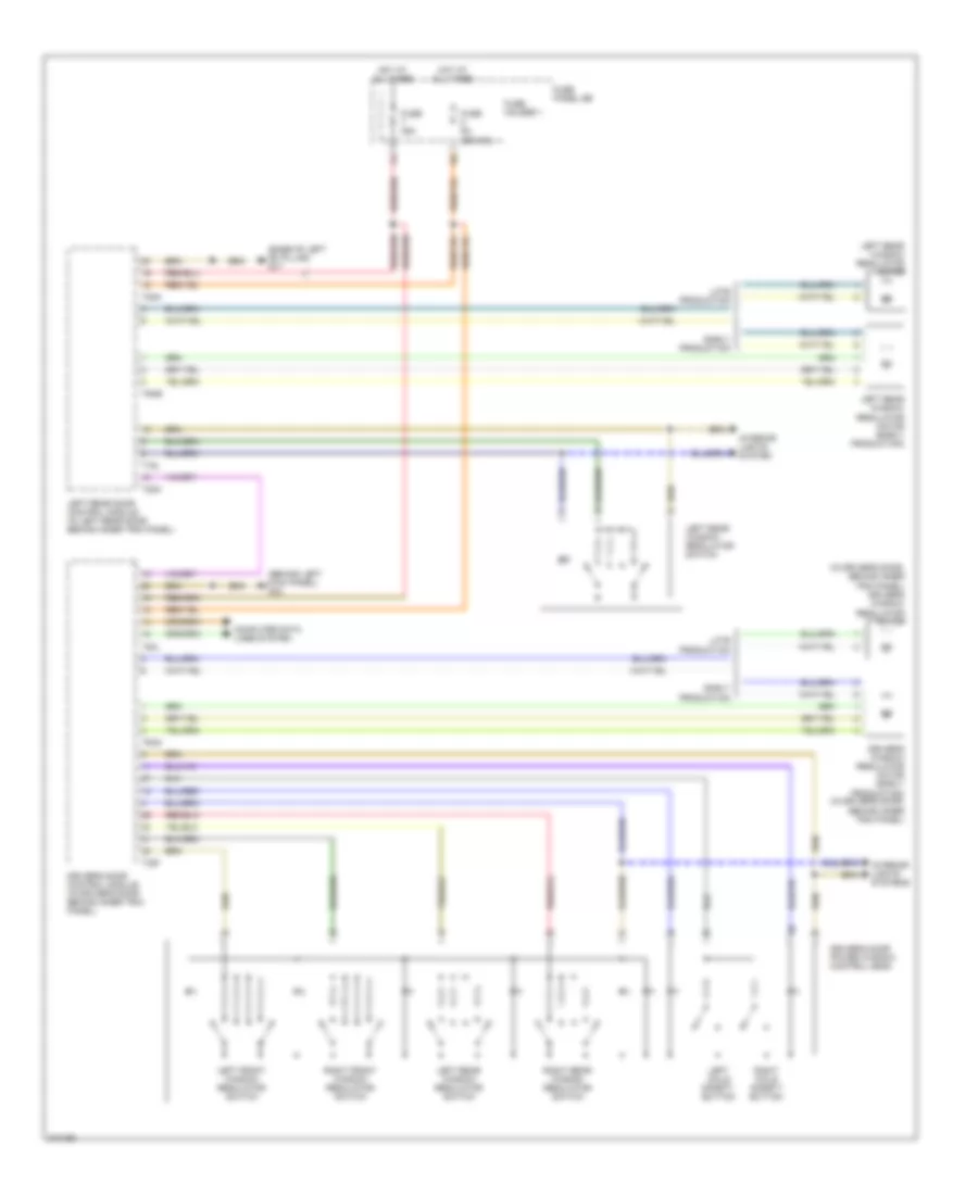 Power Windows Wiring Diagram 1 of 2 for Audi Q7 3 6 2009