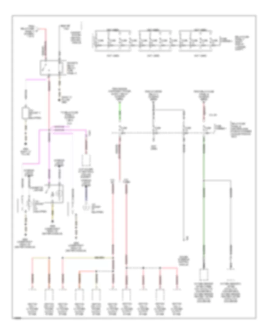 Power Distribution Wiring Diagram 4 of 8 for Audi SQ5 Prestige 2014