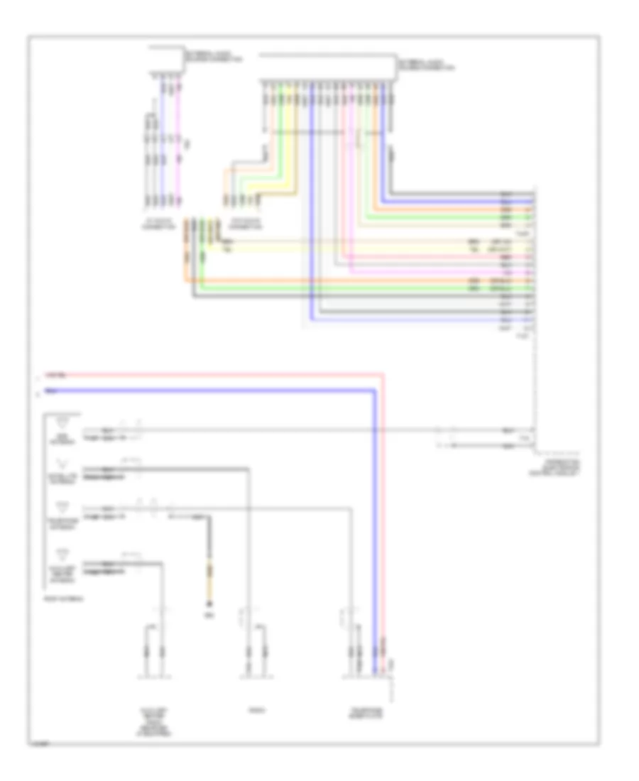 Multimedia Interface Wiring Diagram 2 of 2 for Audi SQ5 Prestige 2014