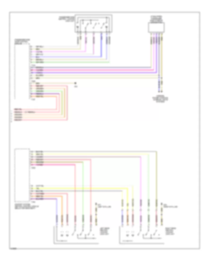 Power Door Locks Wiring Diagram Except Convertible without Rear Power Windows 2 of 2 for Audi A4 Avant Quattro 2006