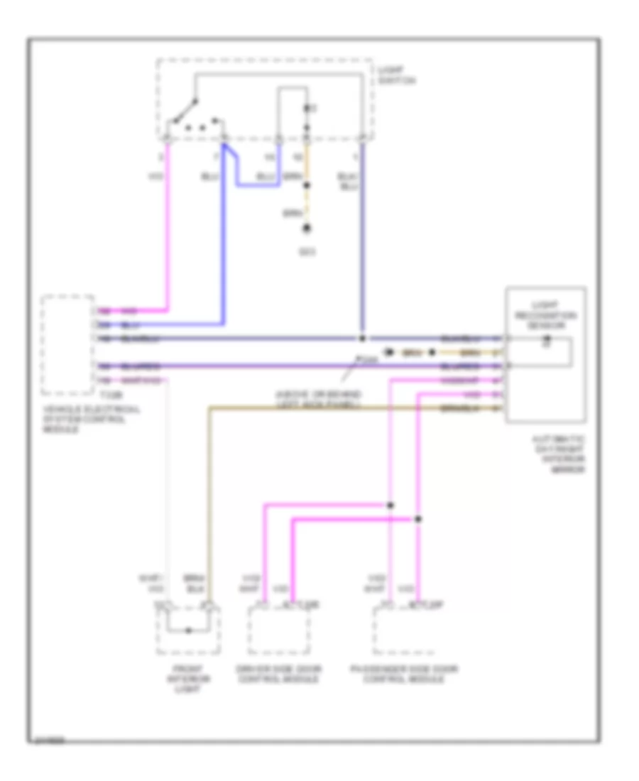 Automatic Day Night Mirror Wiring Diagram Except Convertible for Audi A4 Avant Quattro 2006