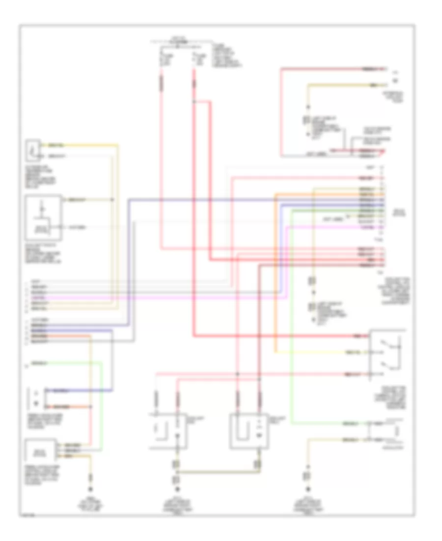 Automatic A C Wiring Diagram 2 of 2 for Audi TT 2000
