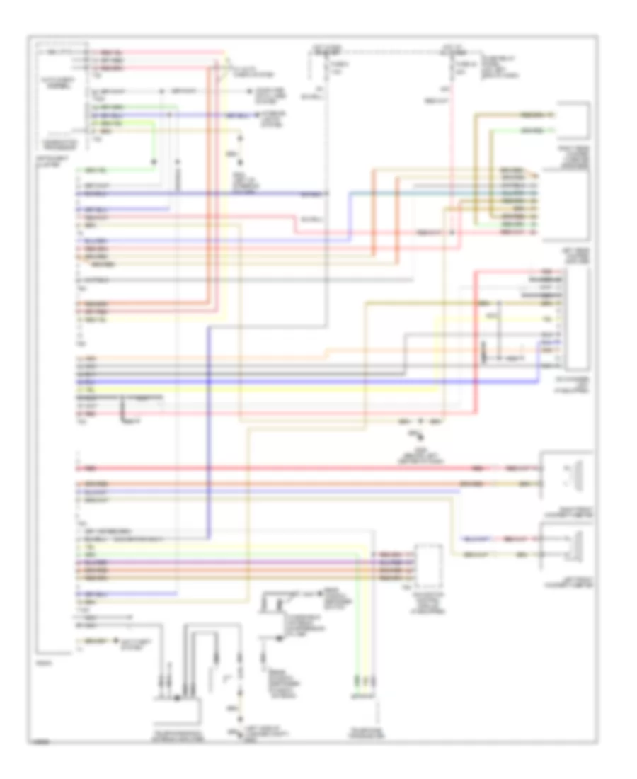 Radio Wiring Diagram, without Bose System for Audi TT 2000