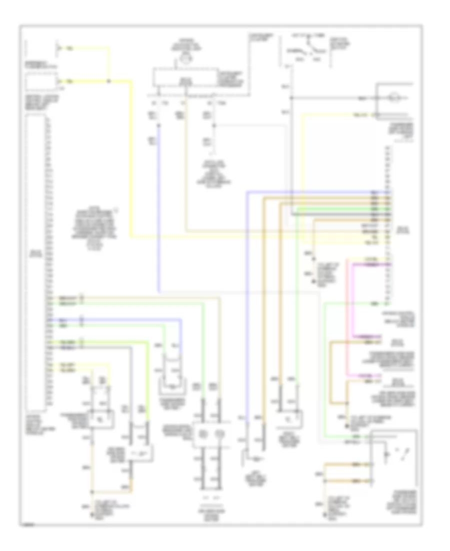 Supplemental Restraints Wiring Diagram for Audi TT 2000