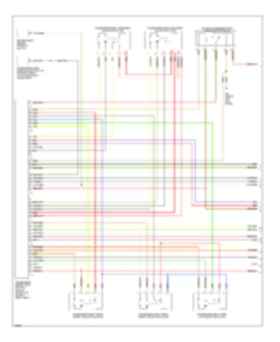Passengers Memory Seat Wiring Diagram (1 of 2) for Audi A8 L Quattro 2001