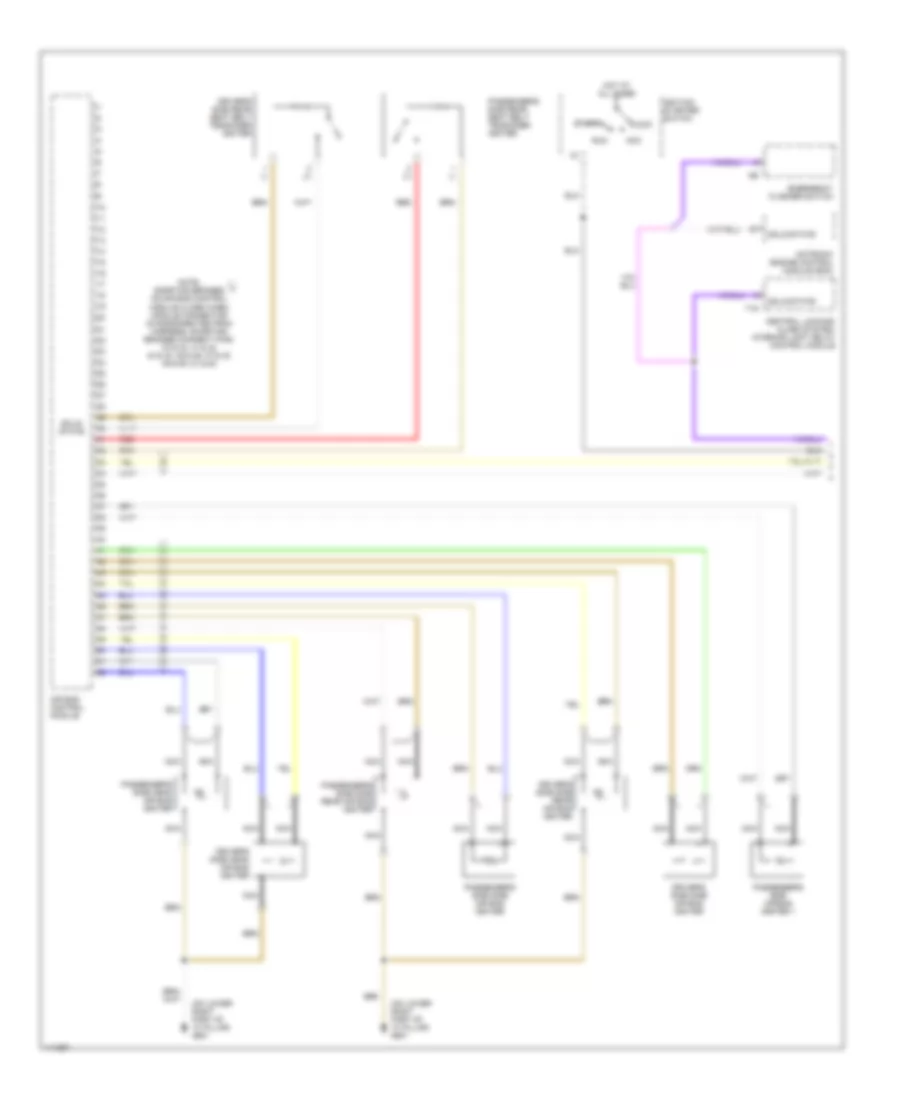 Supplemental Restraints Wiring Diagram 1 of 2 for Audi A8 L Quattro 2001