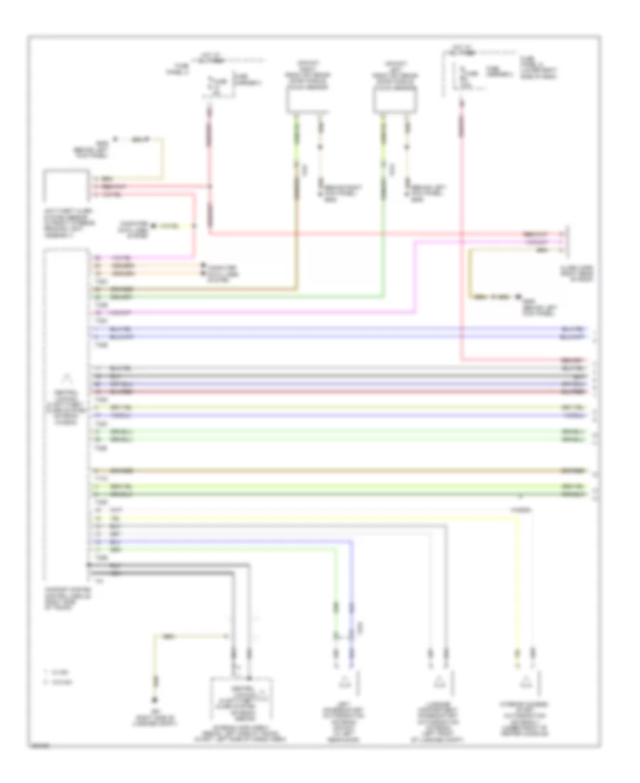 Anti theft Wiring Diagram 1 of 2 for Audi A4 2 0T 2012