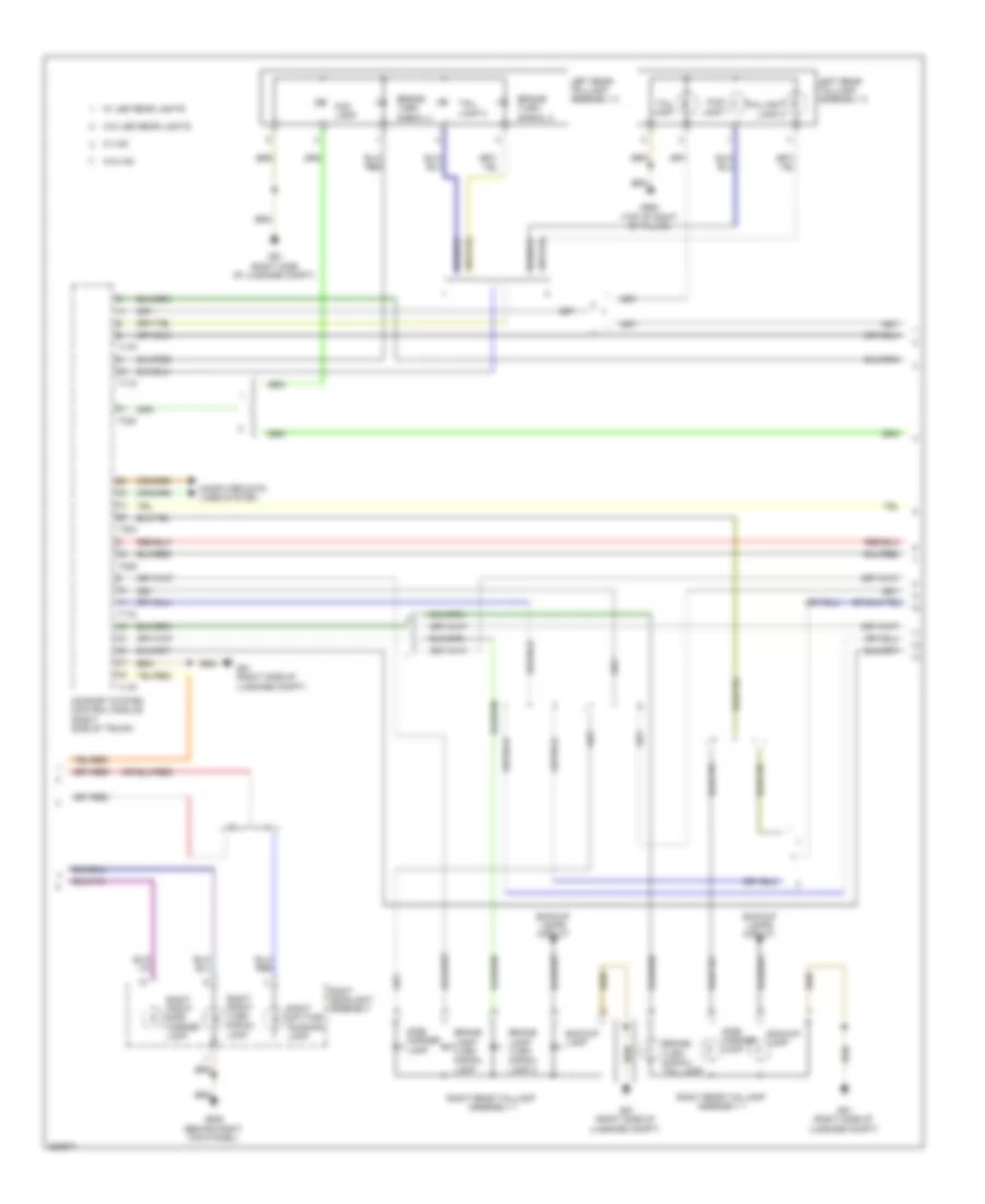 Exterior Lamps Wiring Diagram, Wagon (2 of 3) for Audi A4 2.0T 2012