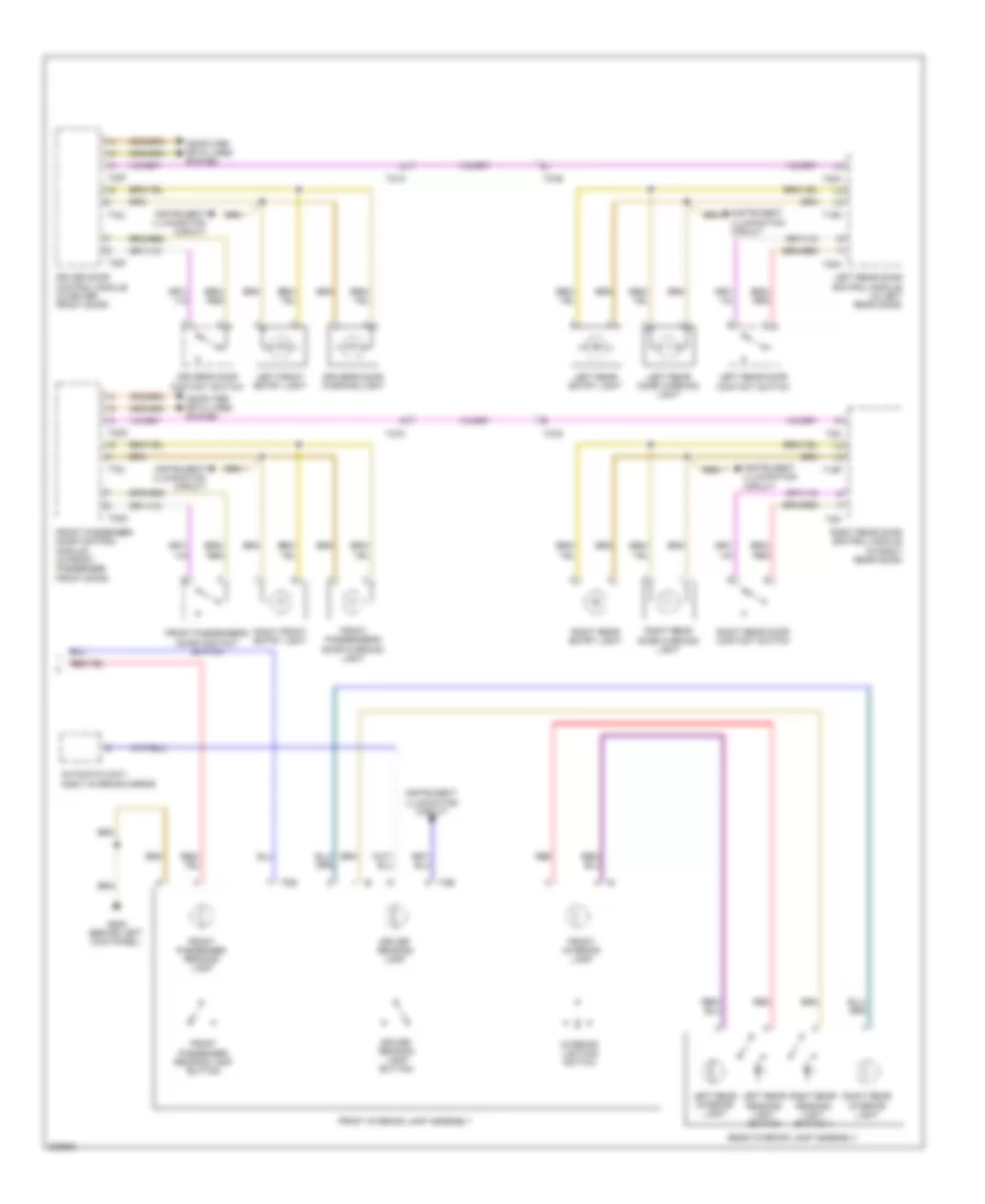 Courtesy Lamps Wiring Diagram (2 of 2) for Audi A4 2.0T 2012