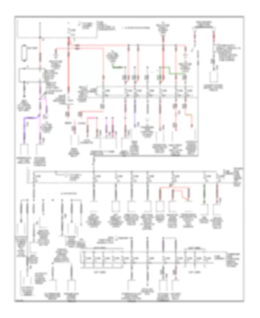 Power Distribution Wiring Diagram 1 of 6 for Audi A4 2 0T 2012