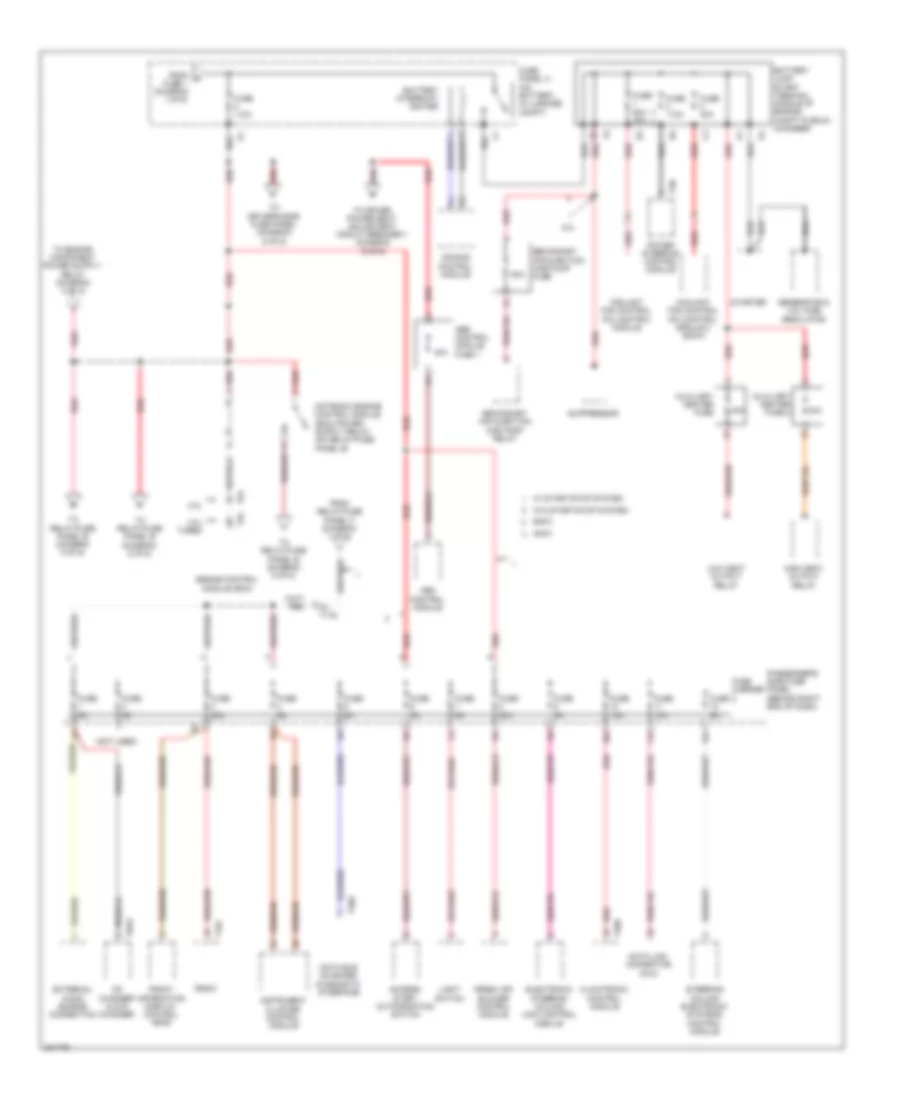 Power Distribution Wiring Diagram 2 of 6 for Audi A4 2 0T 2012