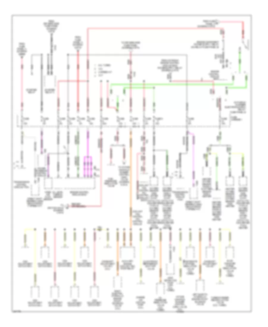 Power Distribution Wiring Diagram 5 of 6 for Audi A4 2 0T 2012