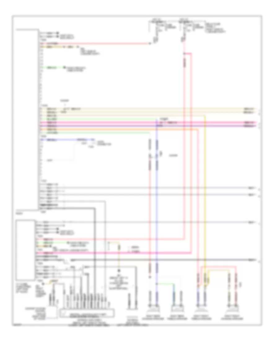Radio Wiring Diagram, Basic MMI (1 of 2) for Audi A4 2.0T 2012