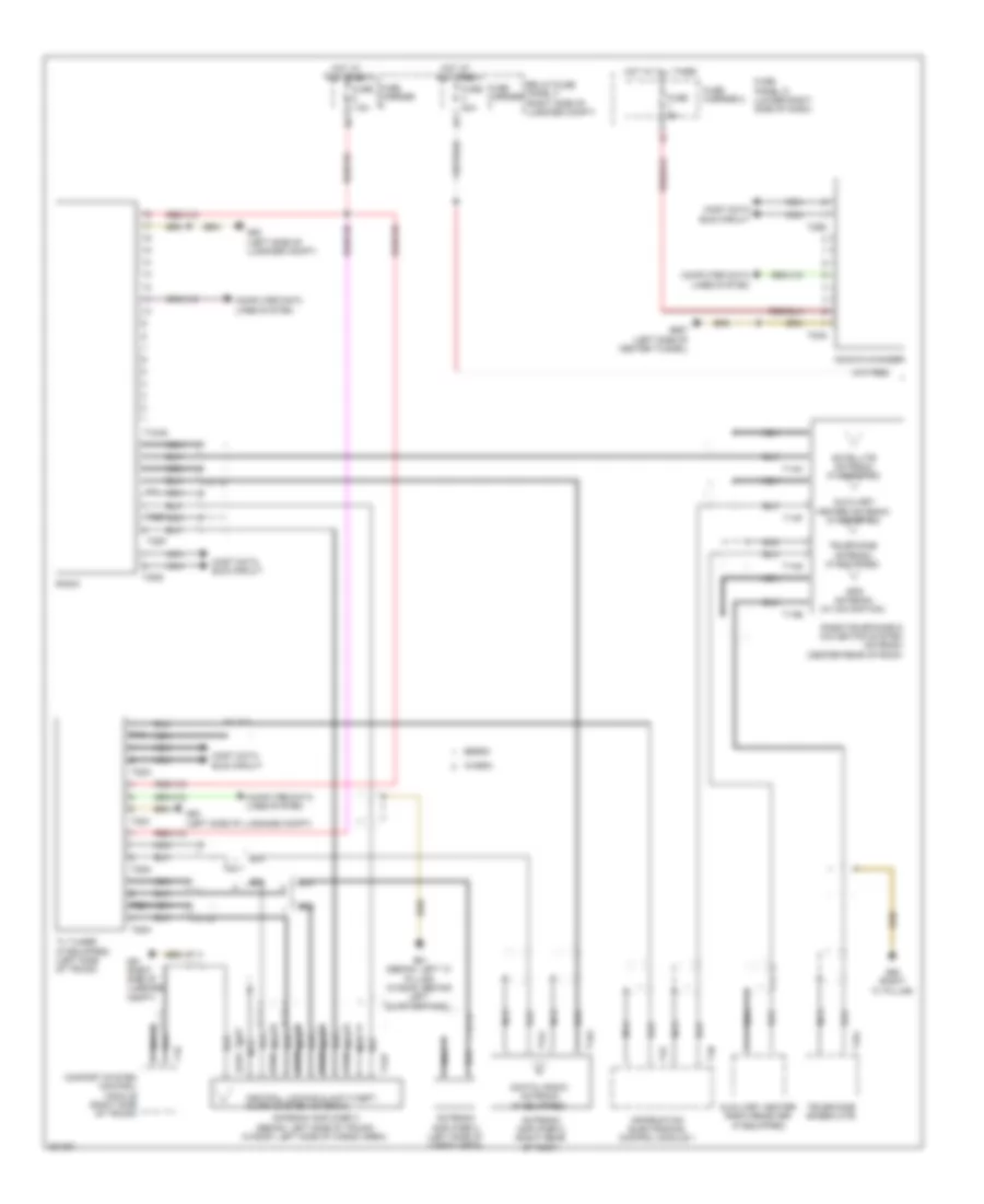 Radio Wiring Diagram, Premium MMI (1 of 2) for Audi A4 2.0T 2012