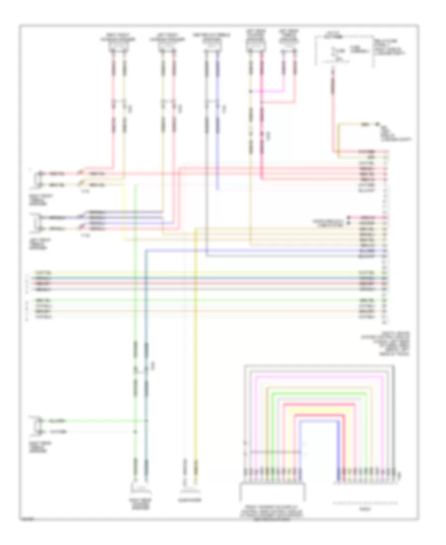 Radio Wiring Diagram, Standard Infotainment (2 of 2) for Audi A4 2.0T 2012