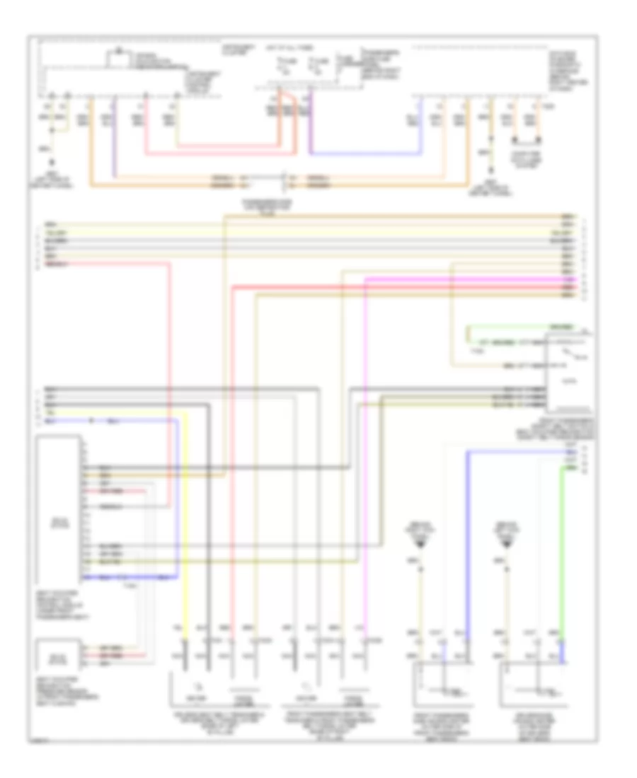 Supplemental Restraints Wiring Diagram (2 of 3) for Audi A4 2.0T 2012