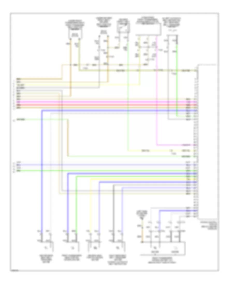 Supplemental Restraints Wiring Diagram (3 of 3) for Audi A4 2.0T 2012
