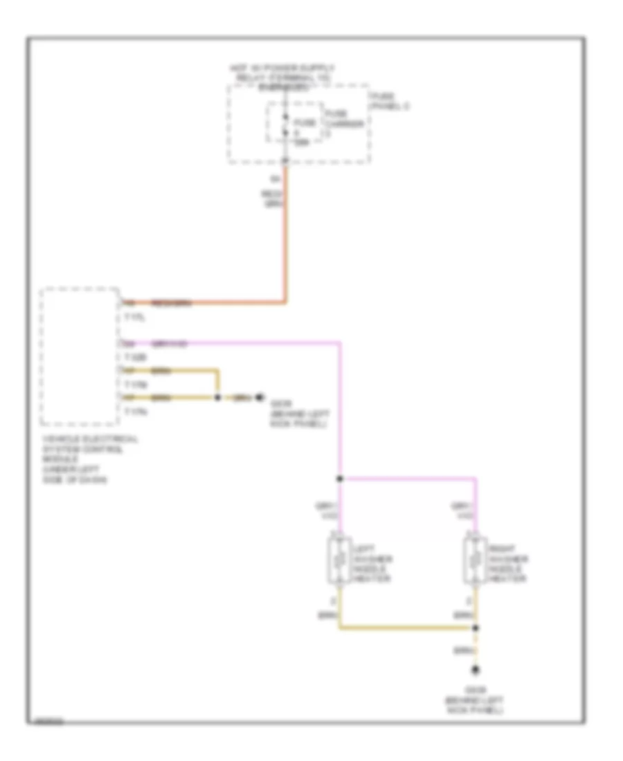 Электросхема быстрого подогрева для Audi A4 2.0T 2012