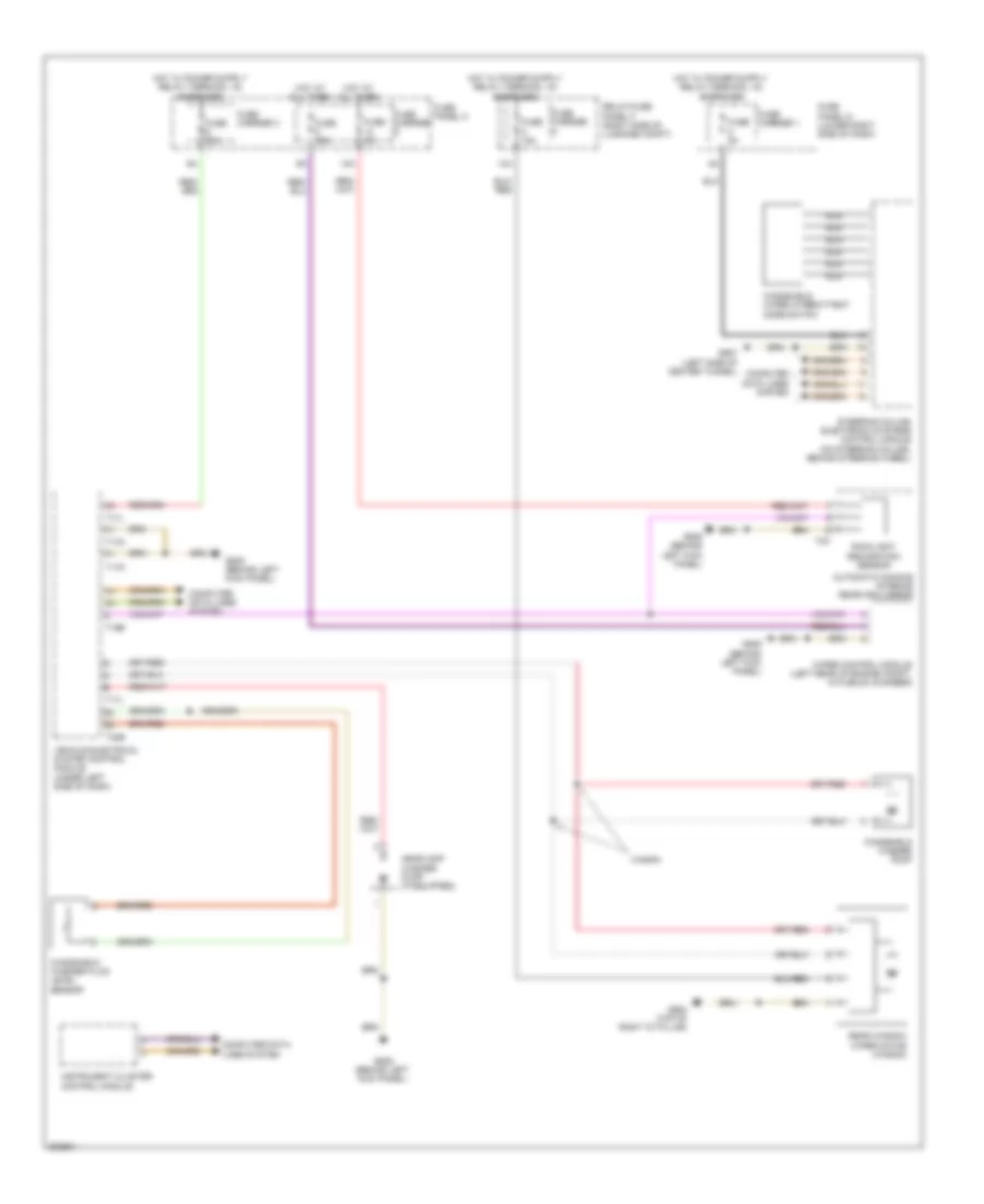 Электросхема стеклоочистителя, дворников и омывателя для Audi A4 2.0T 2012
