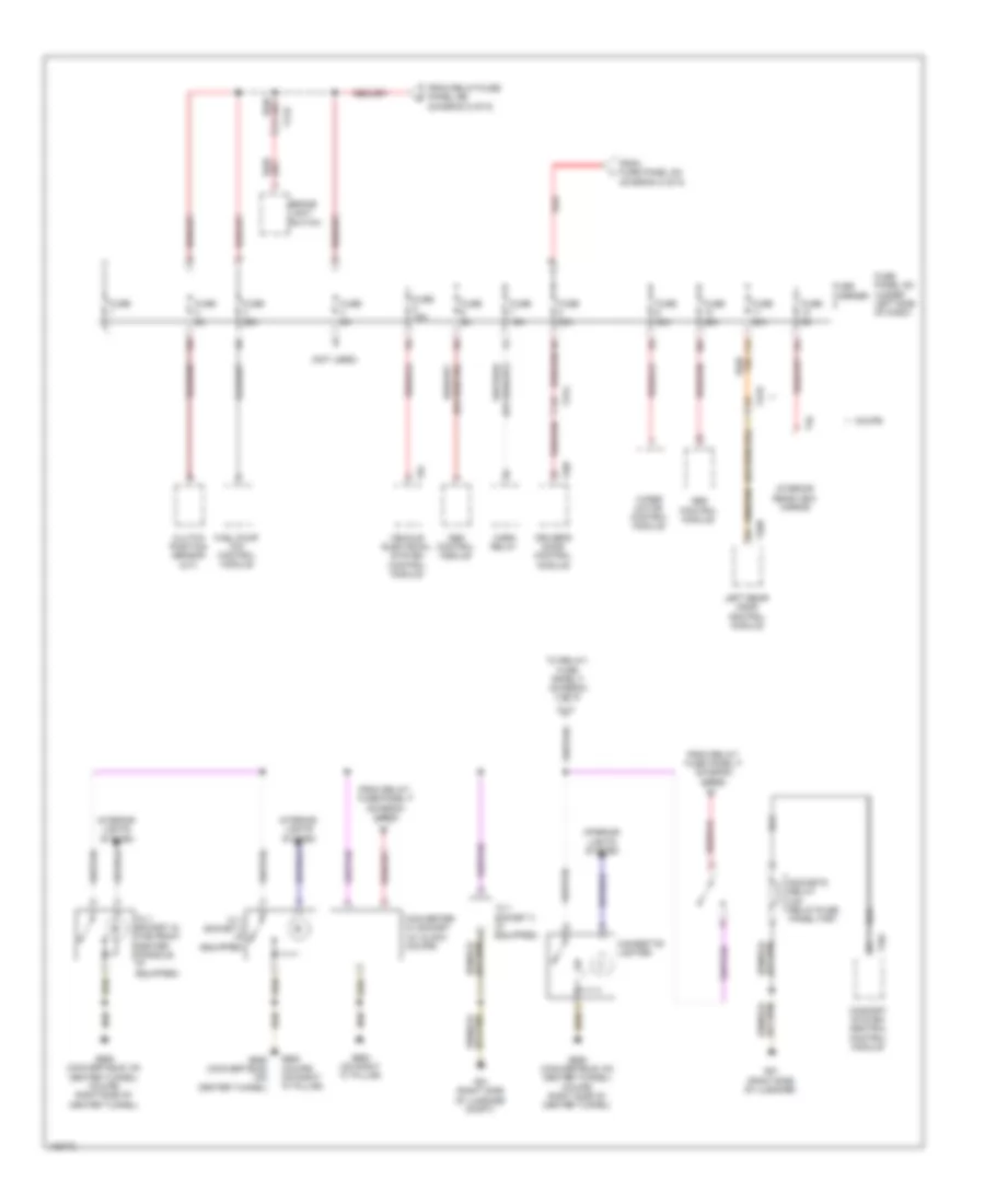 Power Distribution Wiring Diagram (7 of 9) for Audi S5 Prestige 2013