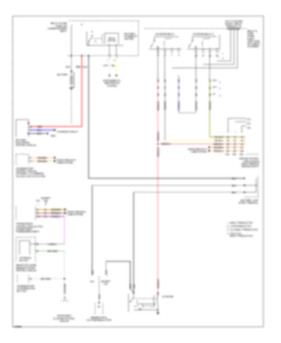Starting Wiring Diagram for Audi Q7 4 2 2009