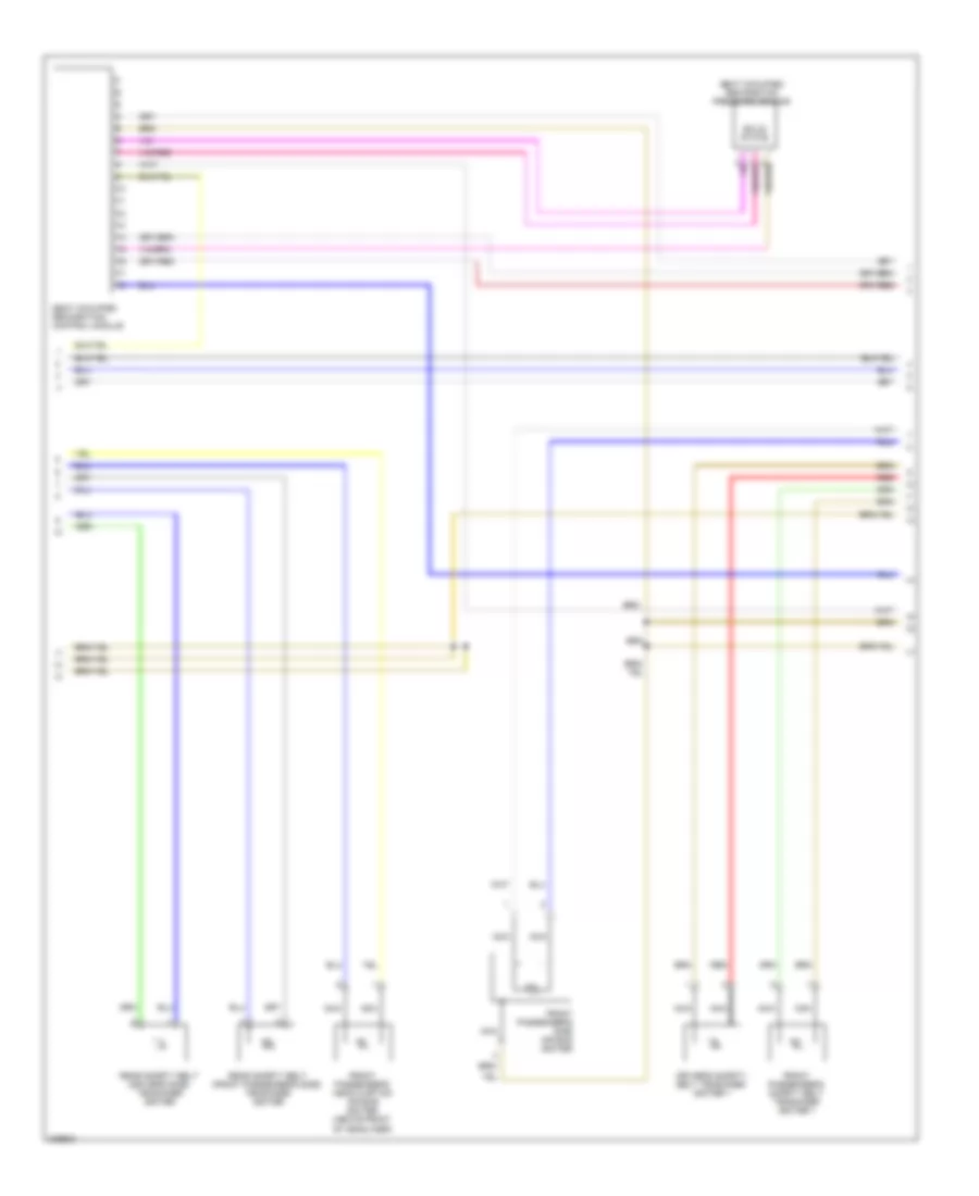 Supplemental Restraints Wiring Diagram (2 of 3) for Audi Q7 4.2 2009