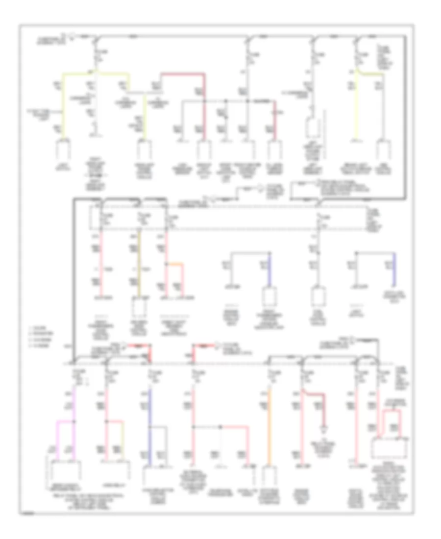 Power Distribution Wiring Diagram 2 of 6 for Audi TT Quattro 2014
